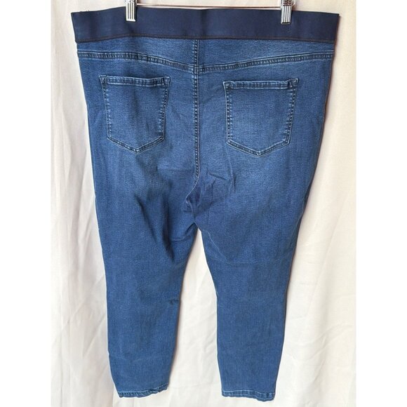 Buffalo David Bitton Womens XL Blue Denim Stretch Jeggings With Elastic Waistban - Picture 2 of 8